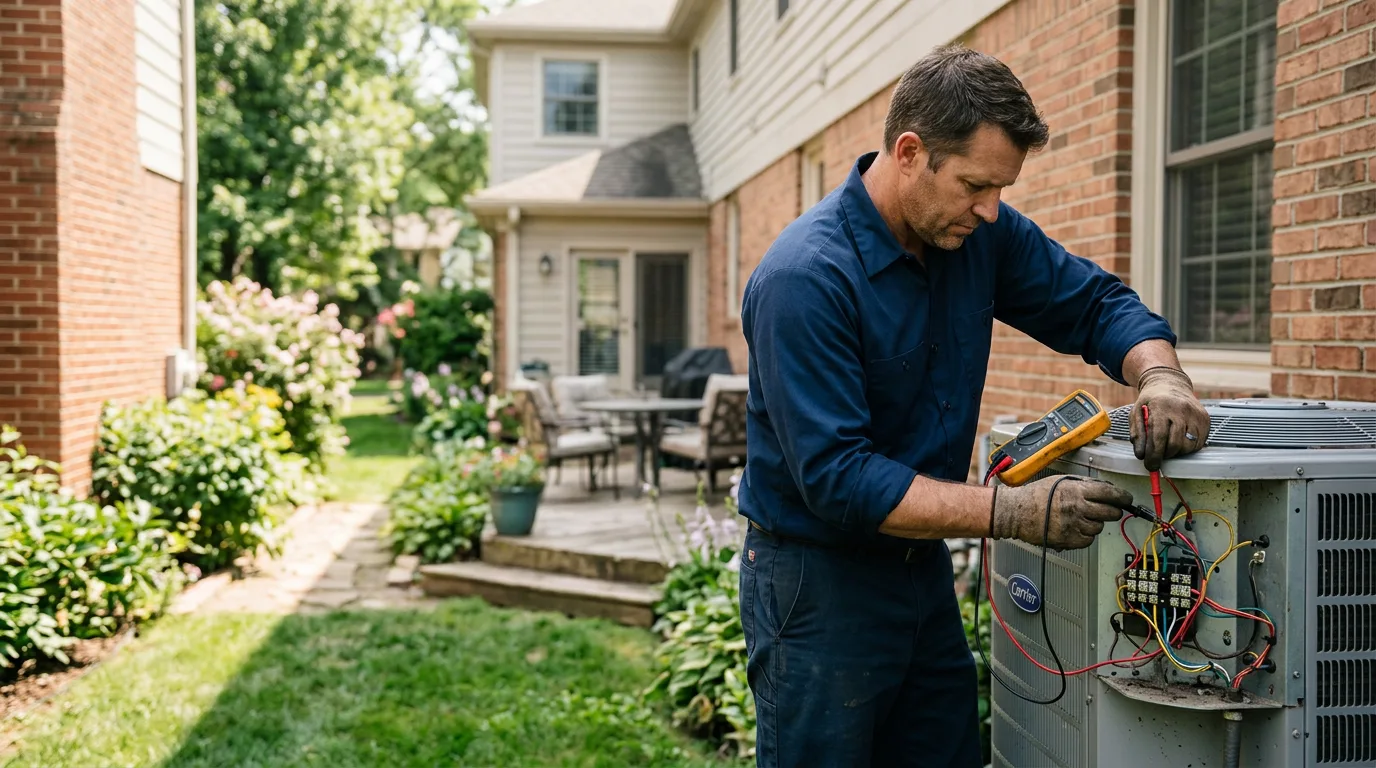 HVAC technician working near South Portsmouth, KY